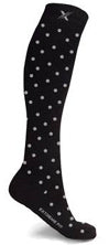 Black with Grey Dots compression socks