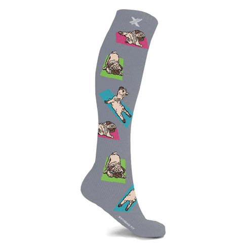 Pug Yoga compression socks