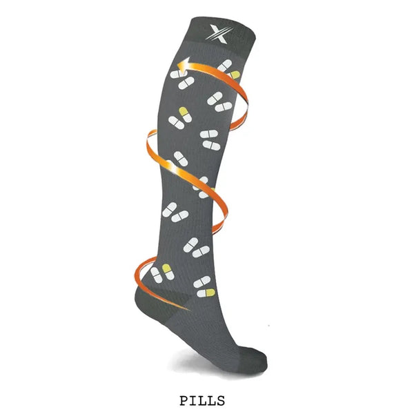 Healthcare themed compression socks