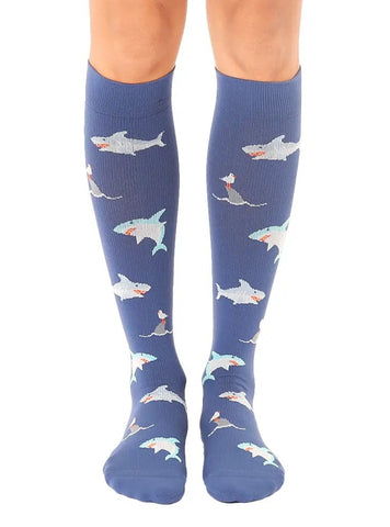 Shark compression socks
