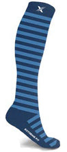 Navy with Blue Stripes compression socks