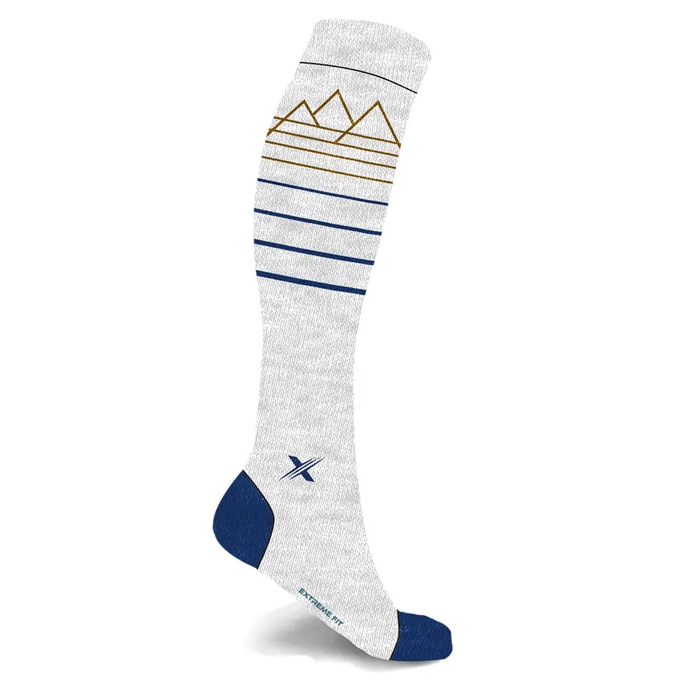 HappyWool Merino wool-blend compression boot socks - Heather Grey