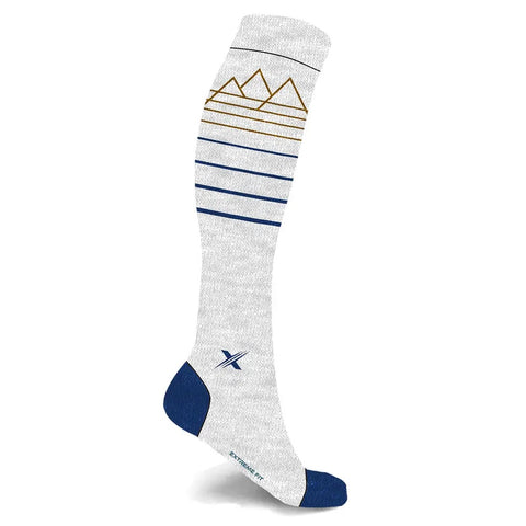 HappyWool Merino wool-blend compression boot socks - Heather Grey