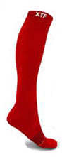 Red compression socks